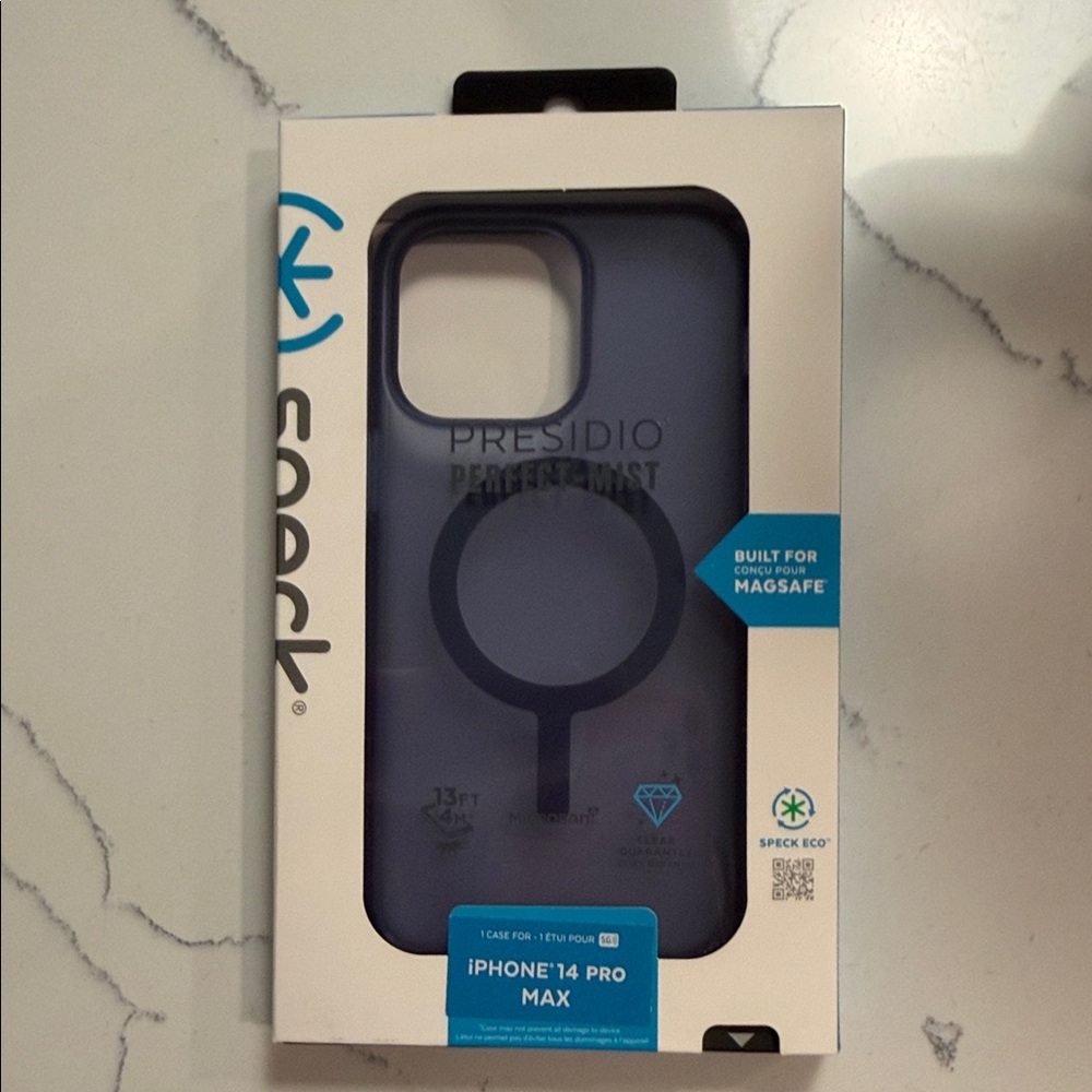 Speck Presidio Perfect-Mist Case for iPhone 14 Pro Max - Dark Blue